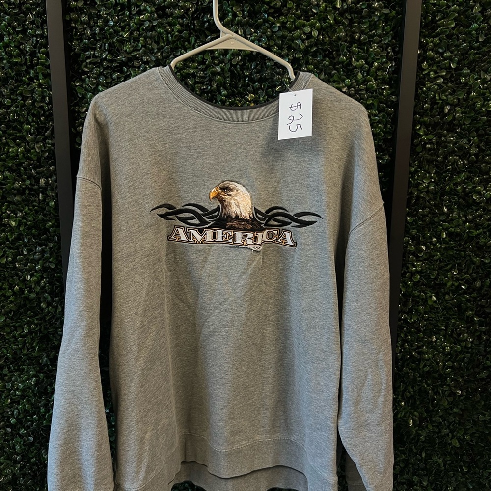 Gray Eagle Graphic Sweater